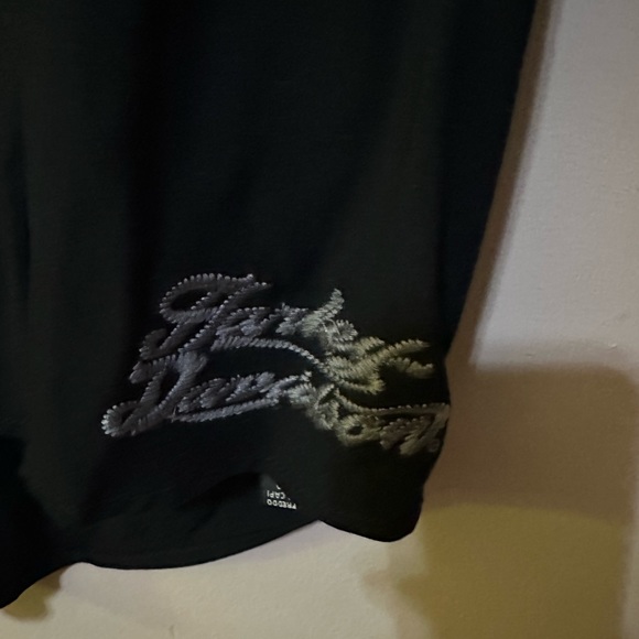 Harley Davidson three-quarter sleeve lace inset blouse - Picture 9 of 9